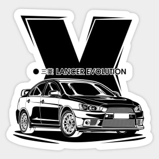 Lancer Evolution - Black Print Sticker